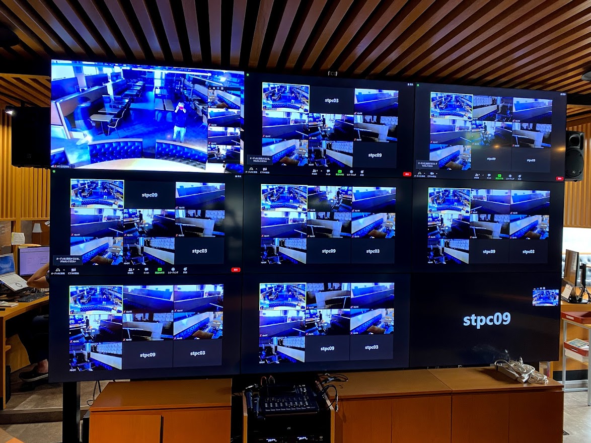 監視 防犯カメラ映像を大きなモニターでチェックする ヤマトサイネージマルチディスプレイ事業